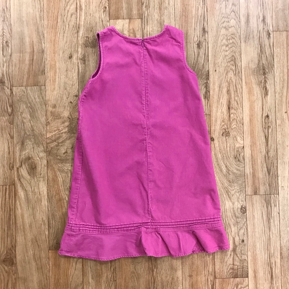 Girl's L.L. Bean Corduroy Girl’s Dress Pink Size 8 - Picture 2 of 3
